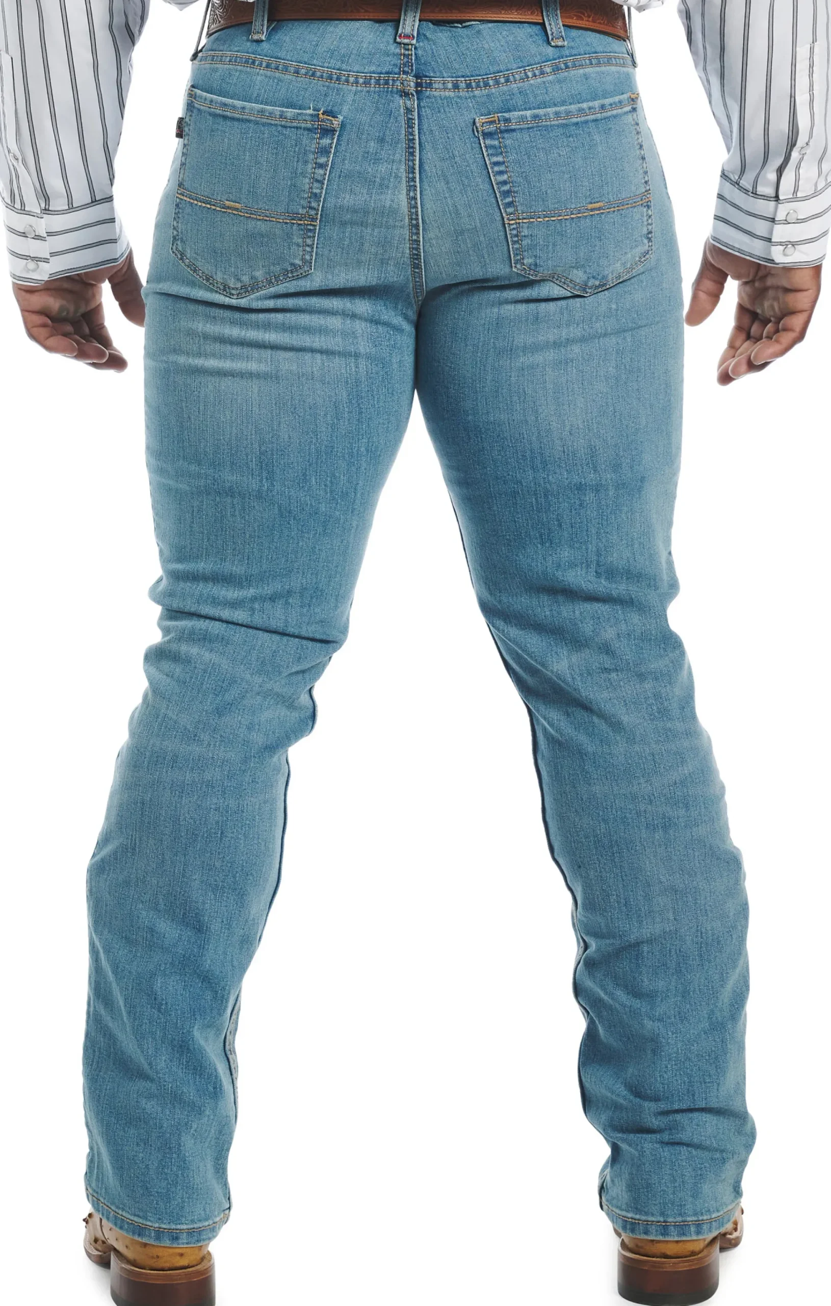 Justin Boots 1879 Straight Leg Light Wash Outlet