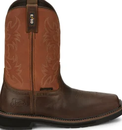 Justin Boots Actuator 11" Static Dissipative Comp Toe Brown Sale