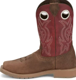 Justin Boots All Around 11" Steel Toe Walnut Hot