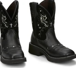 Justin Boots Andra 8" Western Black Hot