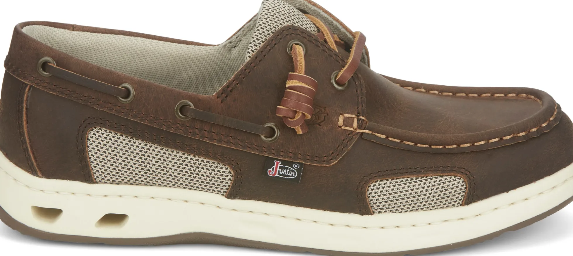 Justin Boots Angler Slip-On Casual Shoe Cigar Brown Clearance