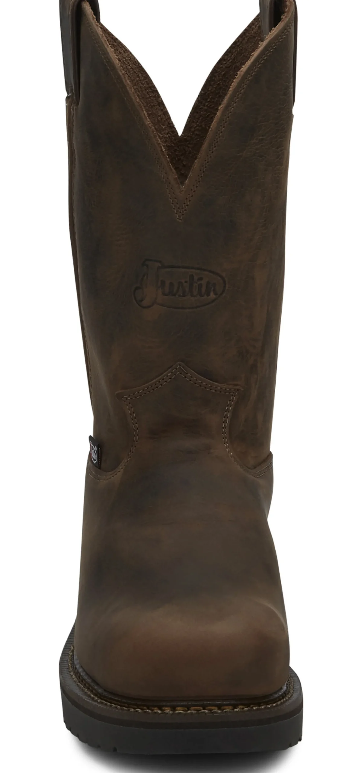 Justin Boots Balusters 11" Steel Toe Bay Gaucho Discount