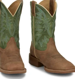 Justin Boots Big Bucks 11" Western Tan New