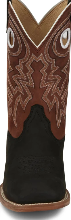 Justin Boots Big News 11" Western Black Hot