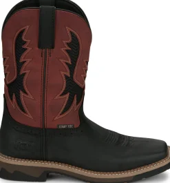 Justin Boots Bolt 11" Comp Toe Coal Black Outlet
