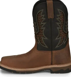 Justin Boots Bolt 11" Nano Comp Toe Pecan New