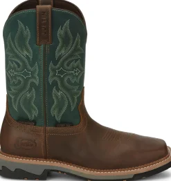 Justin Boots Bolt 11" Waterproof Comp Toe Cedar Best