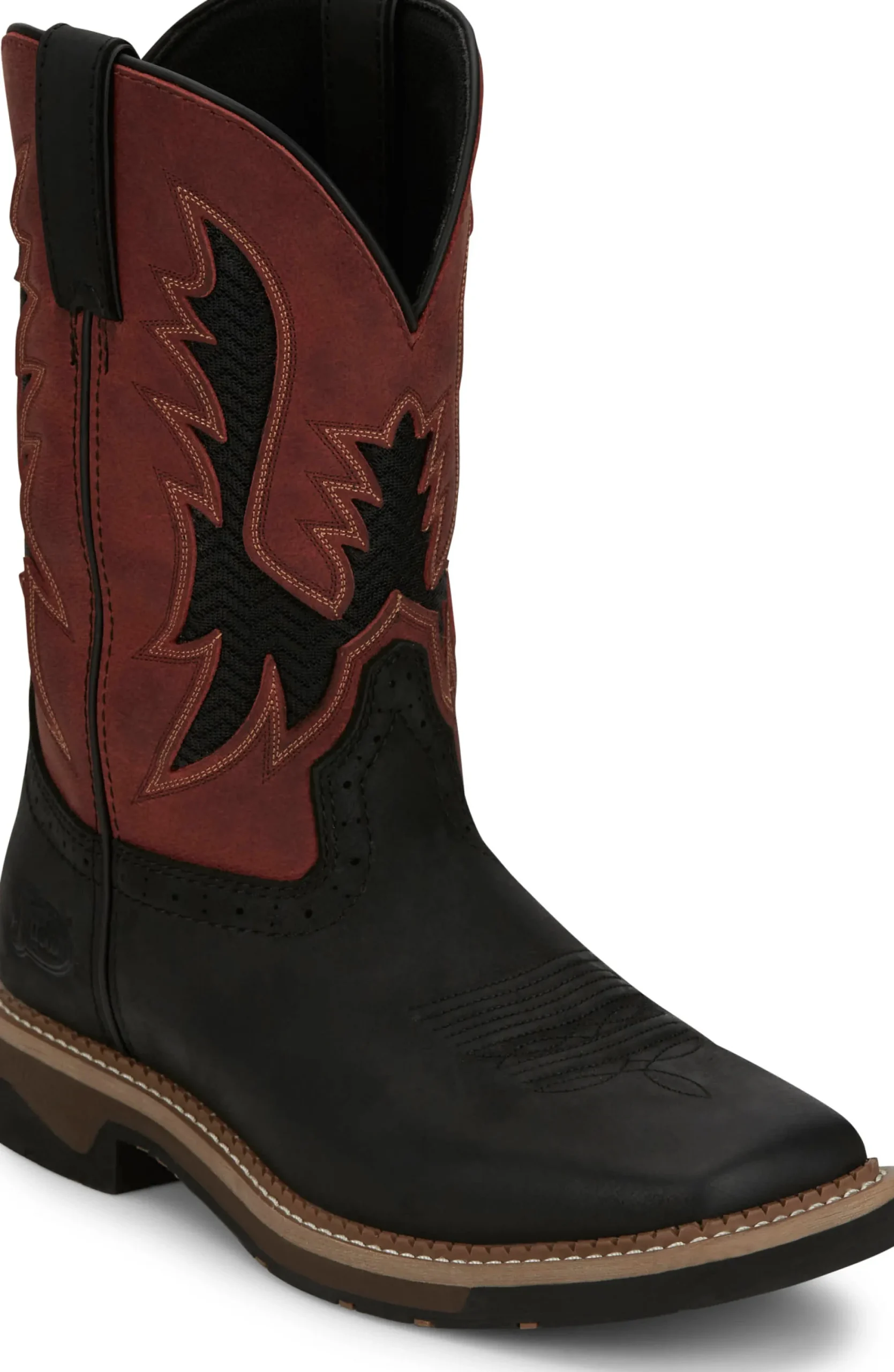 Justin Boots Bolt 11" Work Coal Black Sale