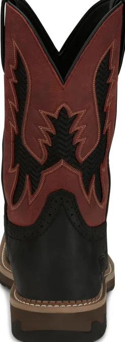 Justin Boots Bolt 11" Work Coal Black Sale