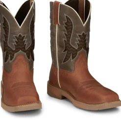 Justin Boots Bolt 11" Work Redwood Hot