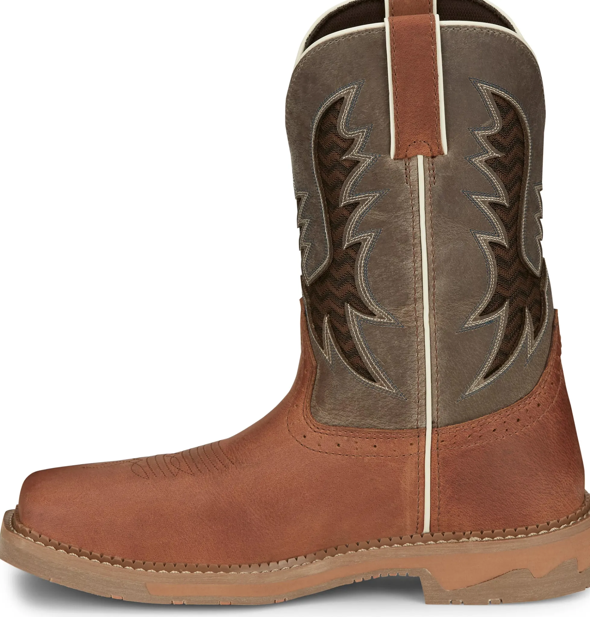 Justin Boots Bolt 11" Work Redwood Hot