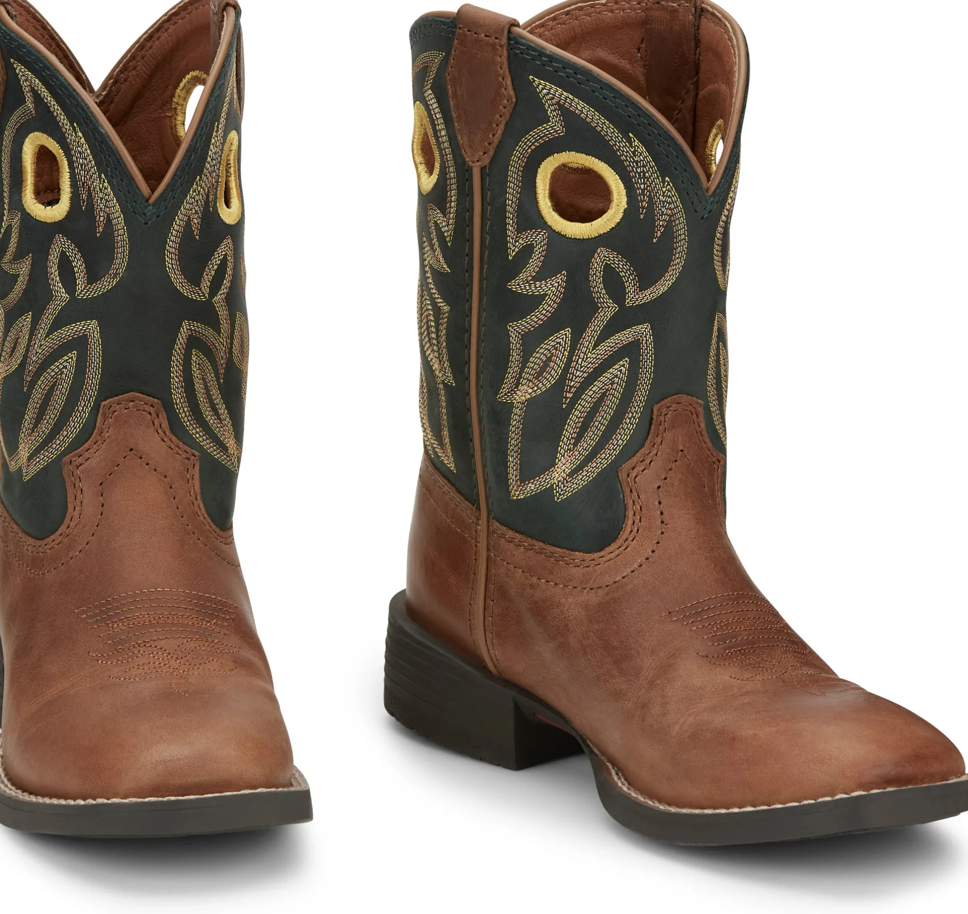Justin Boots Bowline Kids Western Boot Brown Best