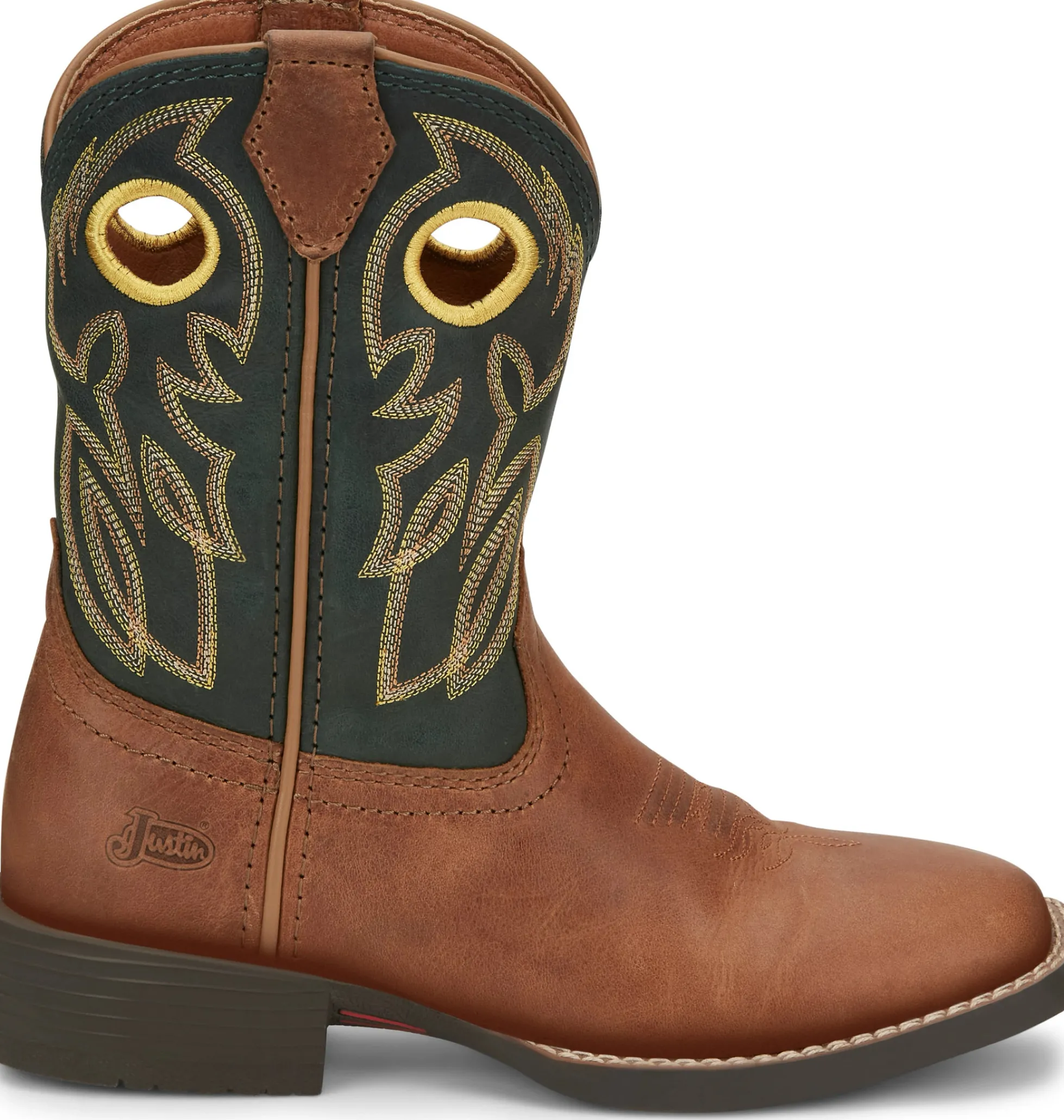 Justin Boots Bowline Kids Western Boot Brown Best