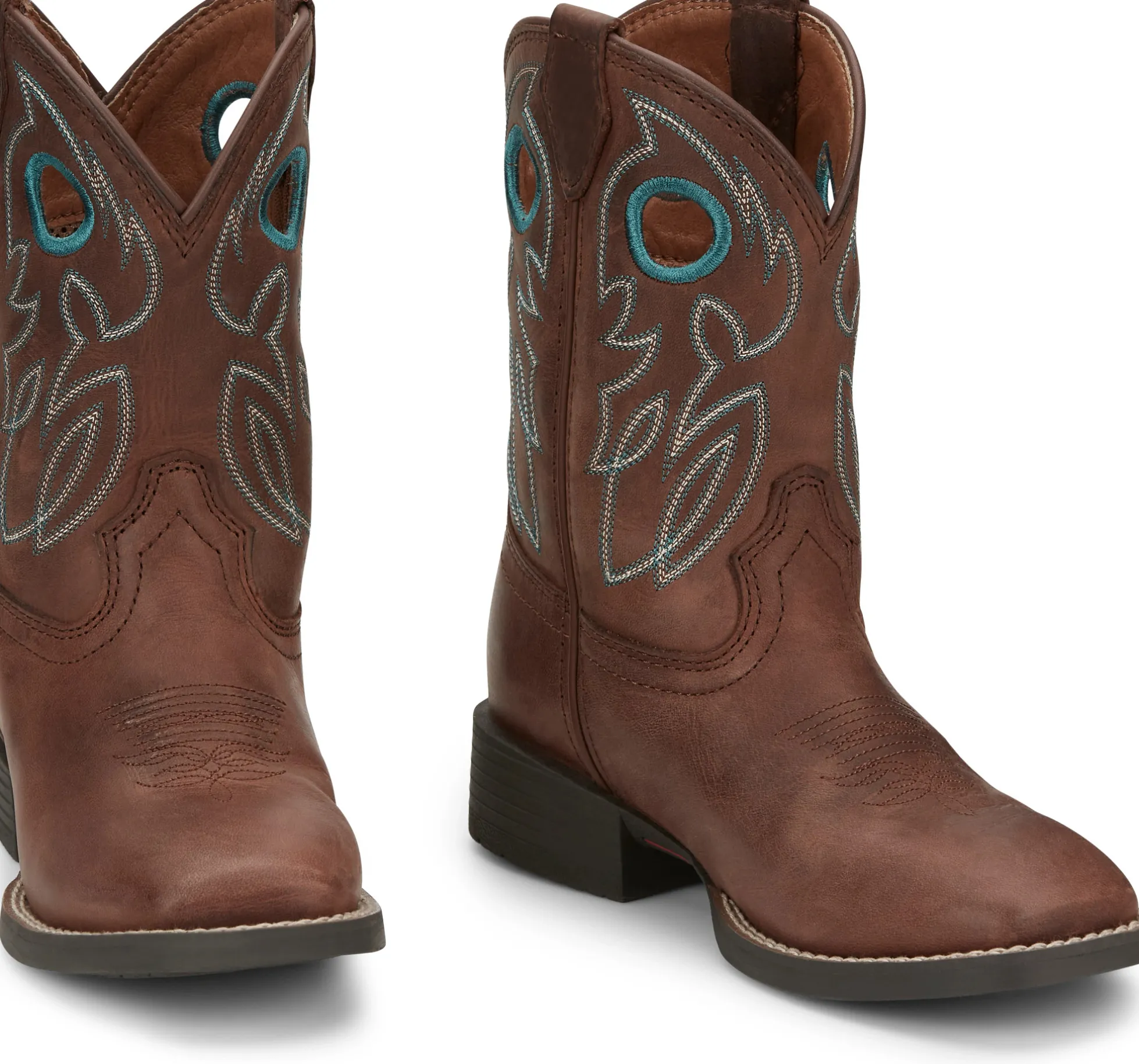 Justin Boots Bowline Kids Western Boot Chestnut New