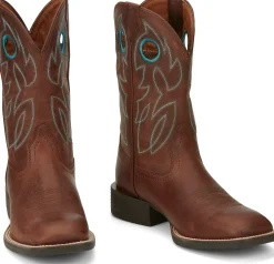 Justin Boots Bowline 11" Western Brandy New