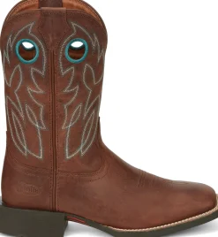 Justin Boots Bowline 11" Western Brandy New