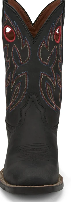 Justin Boots Bowline 11" Western Black New