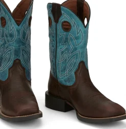 Justin Boots Bowline 11" Western Chocolate Apache Sale