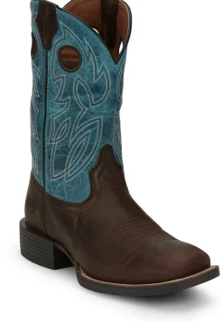 Justin Boots Bowline 11" Western Chocolate Apache Sale