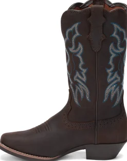 Justin Boots Brandy Dark Brown Outlet