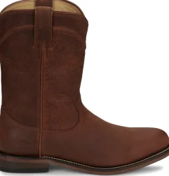 Justin Boots Braswell 10" Roper Brown Hot
