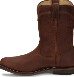 Justin Boots Braswell 10" Roper Brown Hot