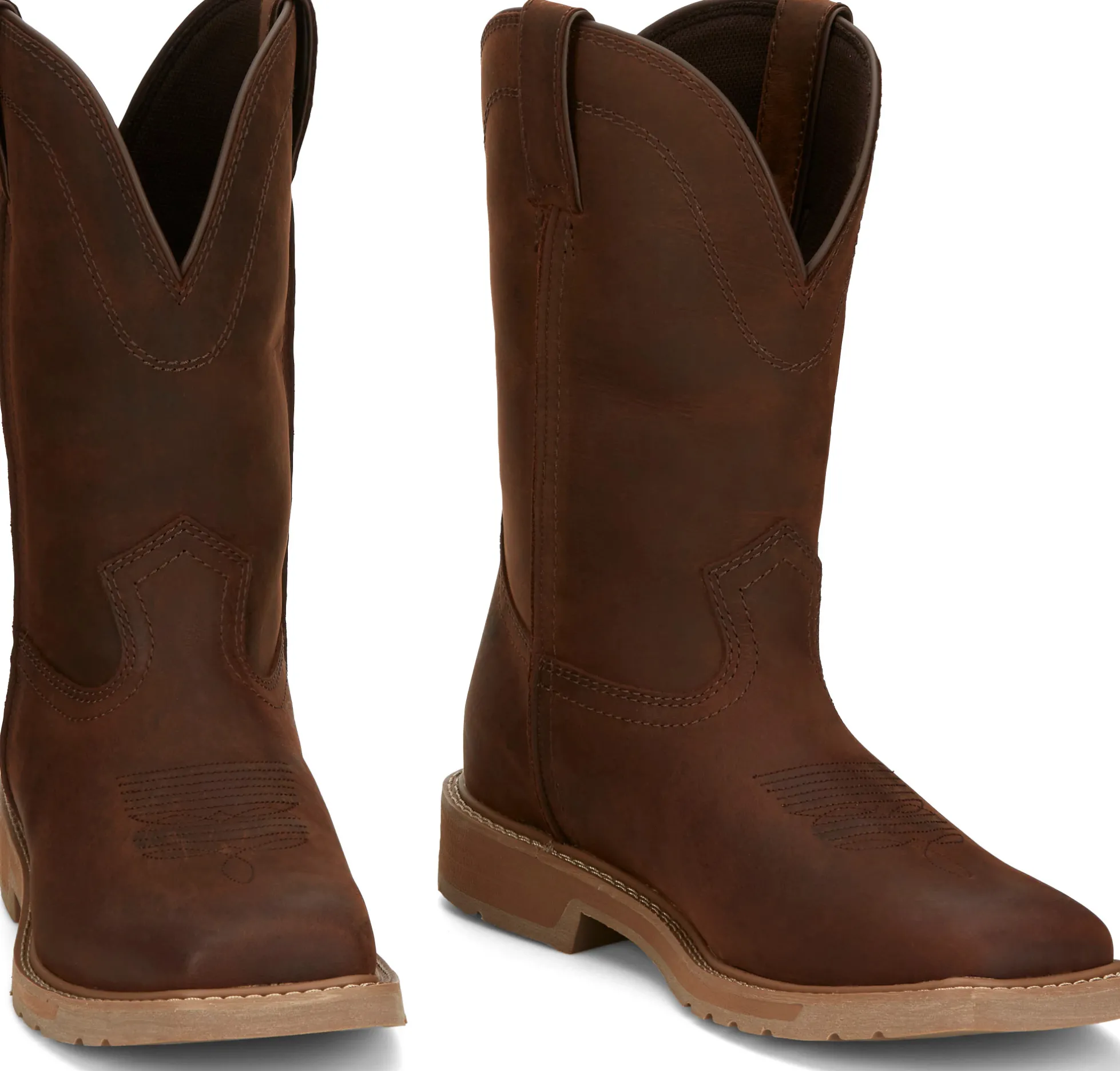 Justin Boots Buster II 11" Work Pecan Outlet