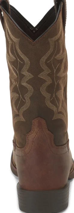 Justin Boots Buster III 11" Western Distressed Brown Clearance