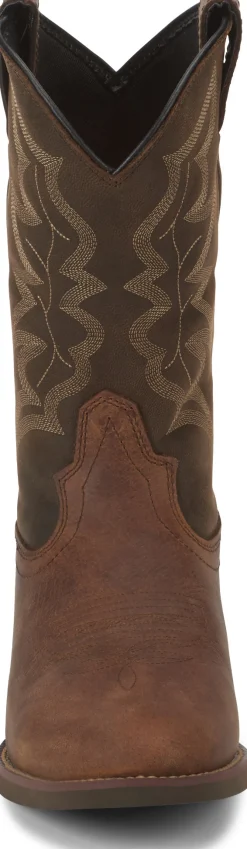 Justin Boots Buster III 11" Western Distressed Brown Clearance