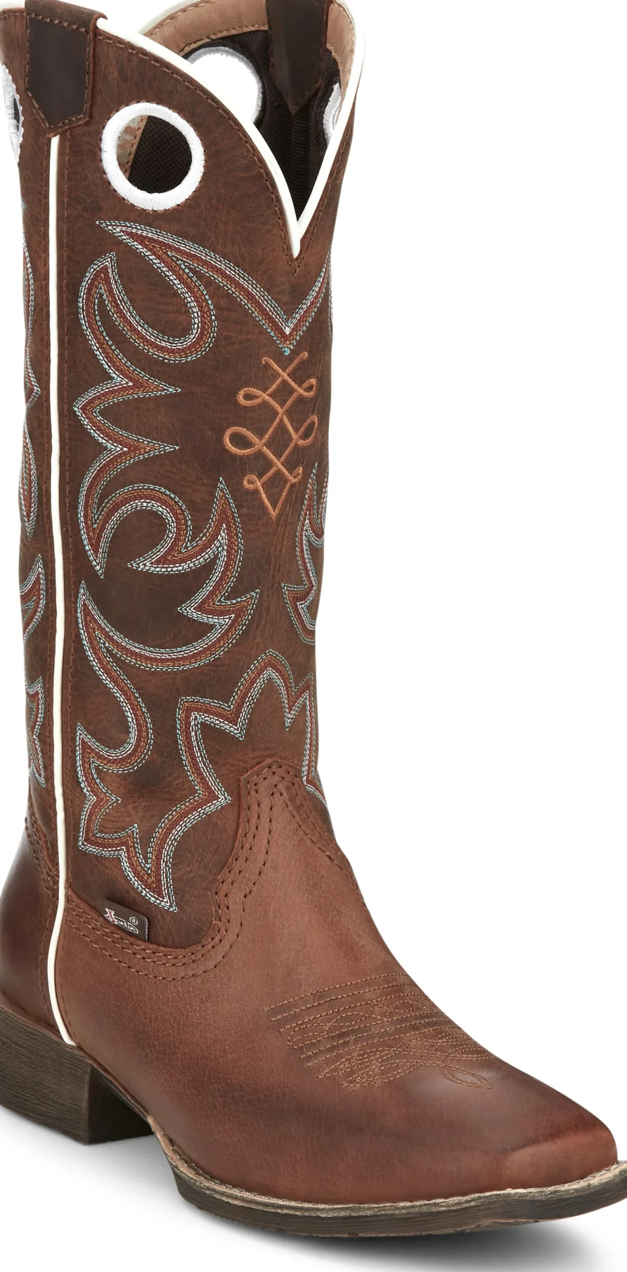 Justin Boots Cam 13" Western Boot Leather Brown Discount