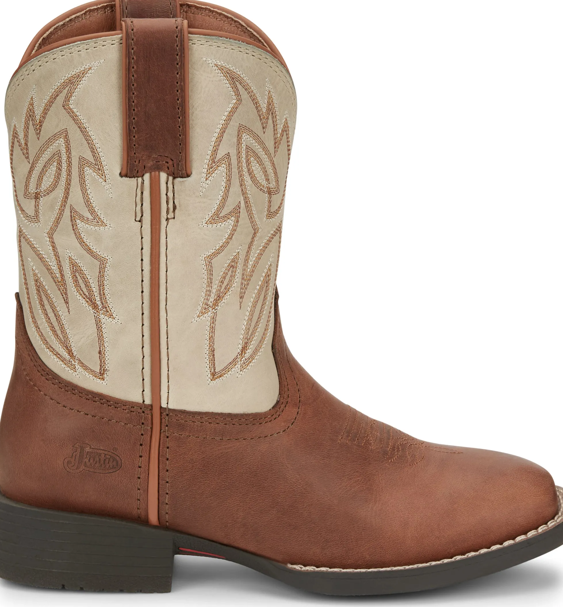 Justin Boots Canter Junior Whiskey Brown New