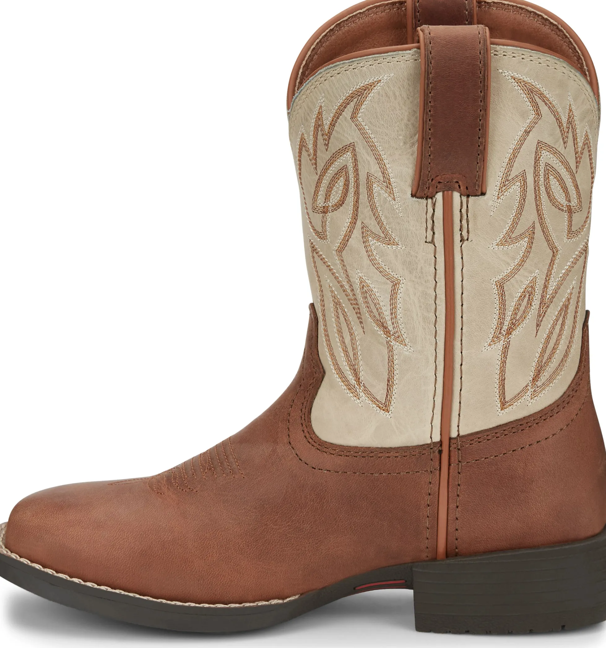 Justin Boots Canter Junior Whiskey Brown New