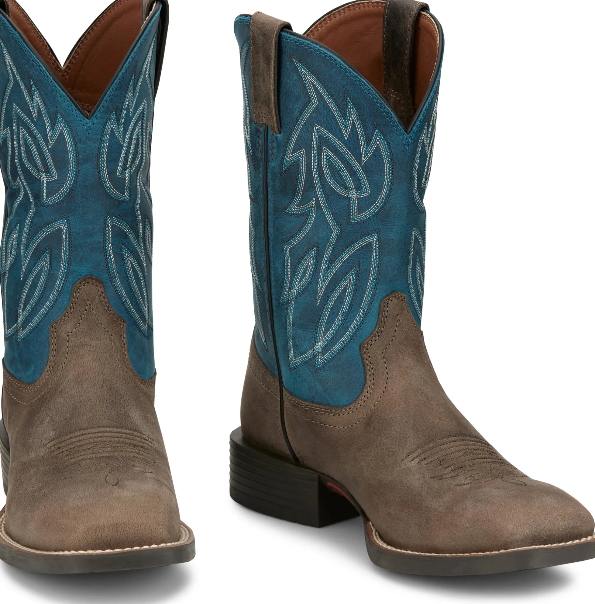 Justin Boots Canter 11" Western Shadow Grey New