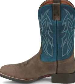 Justin Boots Canter 11" Western Shadow Grey New