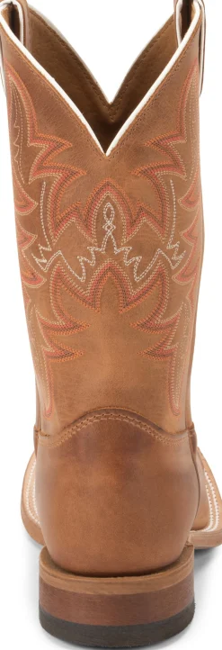 Justin Boots Cap 11" Western Distressed Cognac Best