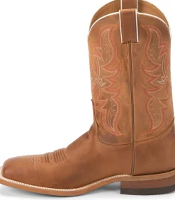 Justin Boots Cap 11" Western Distressed Cognac Best