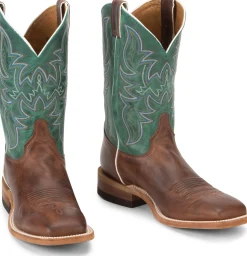 Justin Boots Cap 11" Western Aged Brown