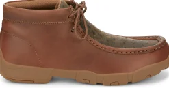 Justin Boots Cappie 4" Work Shoe Brown Ostrich Print