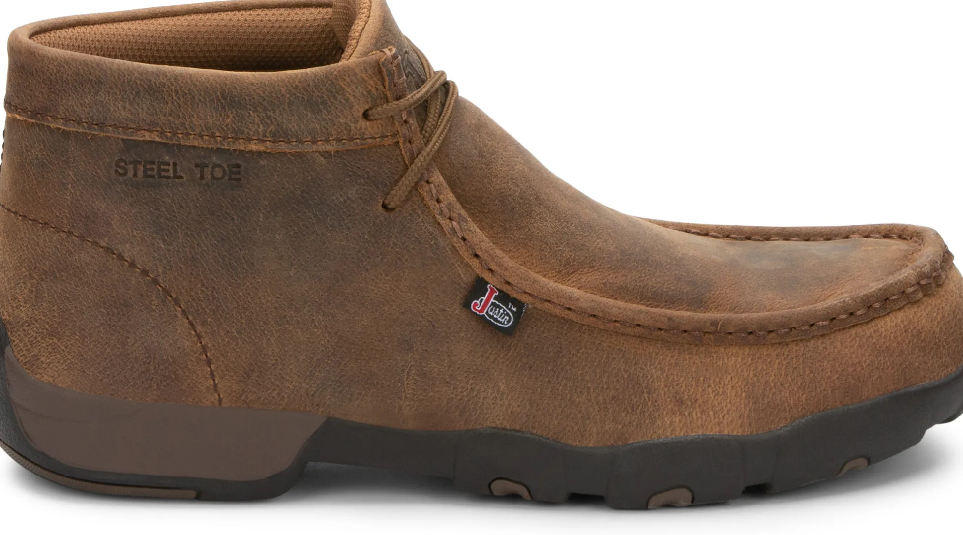 Justin Boots Cappie Steel Toe Chestnut Outlet