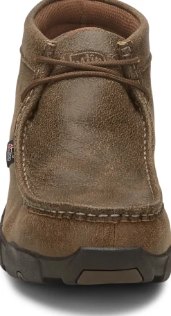 Justin Boots Cappie Steel Toe Tan Bomber New