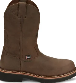 Justin Boots Carbide 11" Steel Toe Hickory Brown Hot