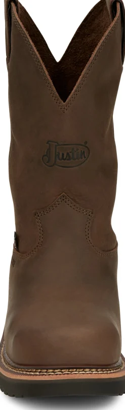 Justin Boots Carbide 11" Steel Toe Hickory Brown Hot