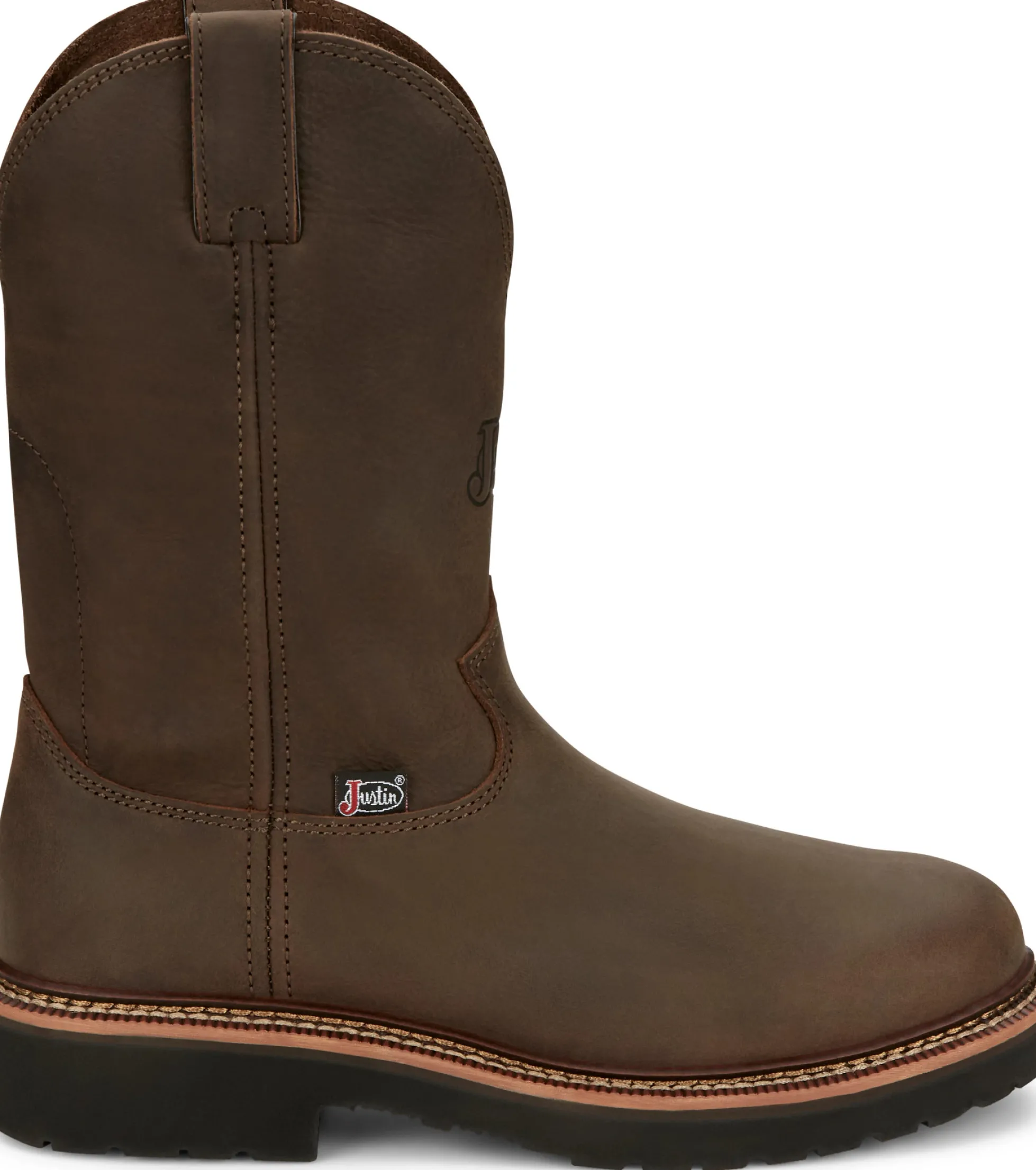 Justin Boots Carbide 11" Work Boot Hickory Brown Clearance