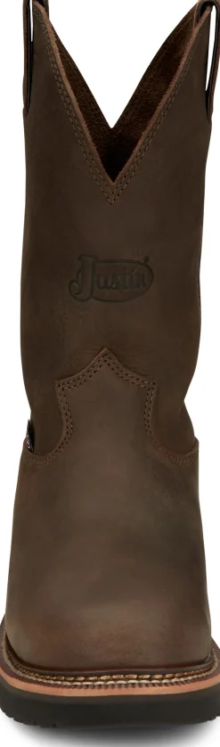 Justin Boots Carbide 11" Work Boot Hickory Brown Clearance