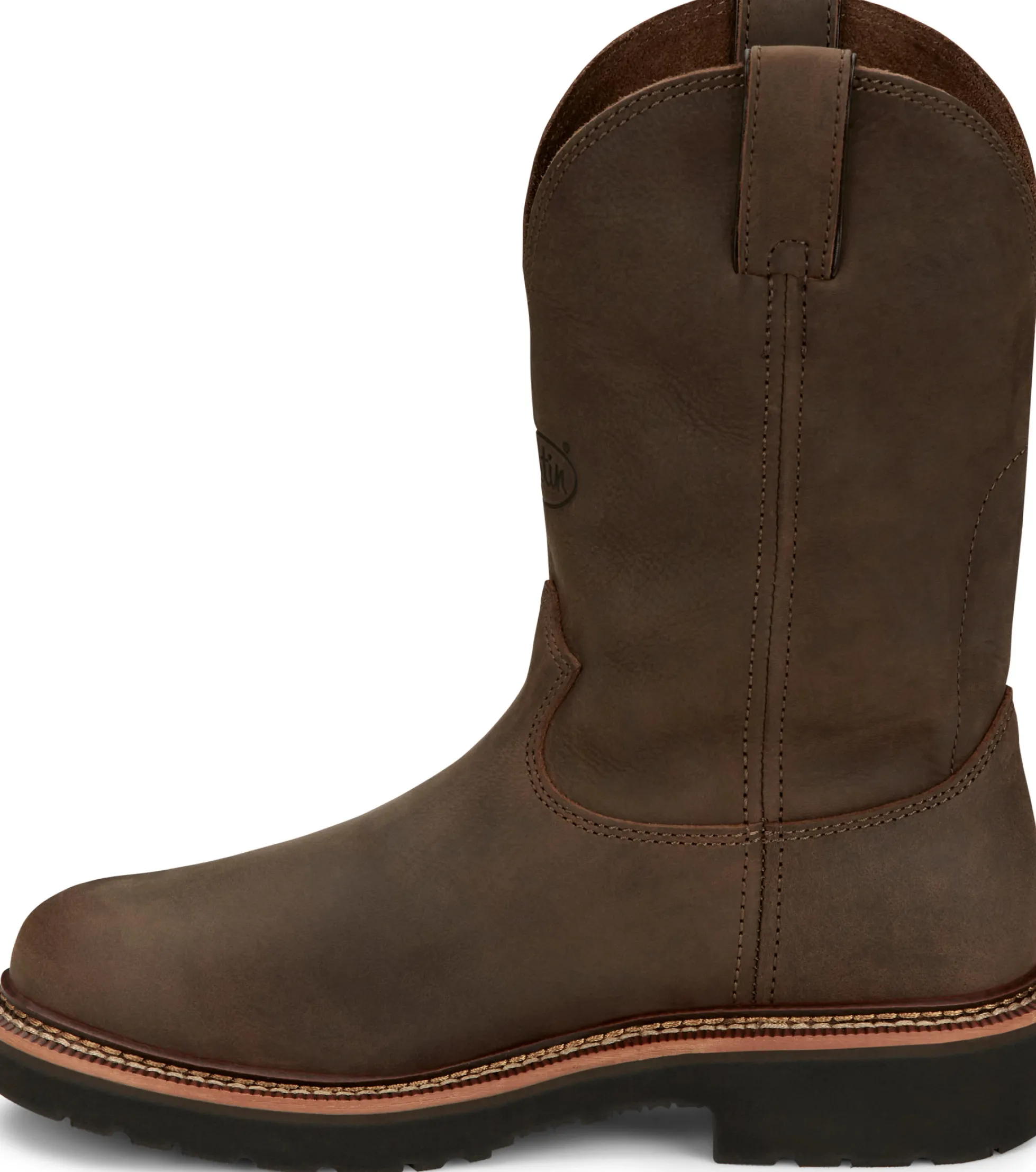 Justin Boots Carbide 11" Work Boot Hickory Brown Clearance