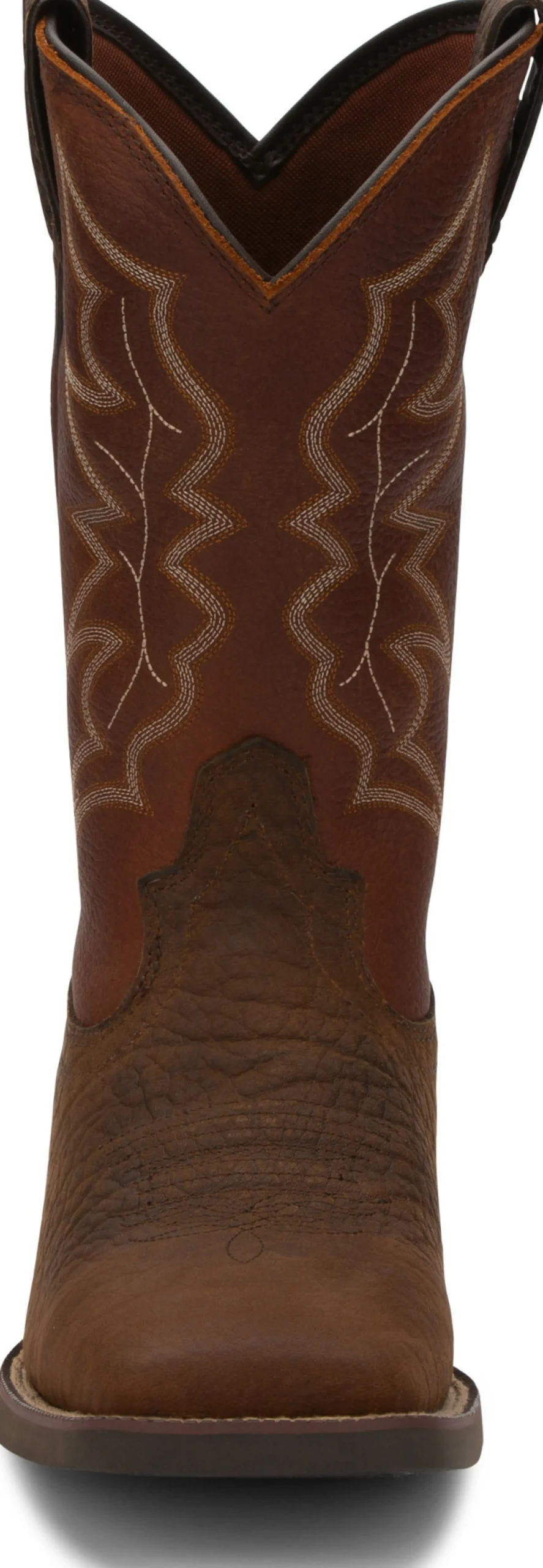 Justin Boots Chet 11" Western Pebble Brown Hot