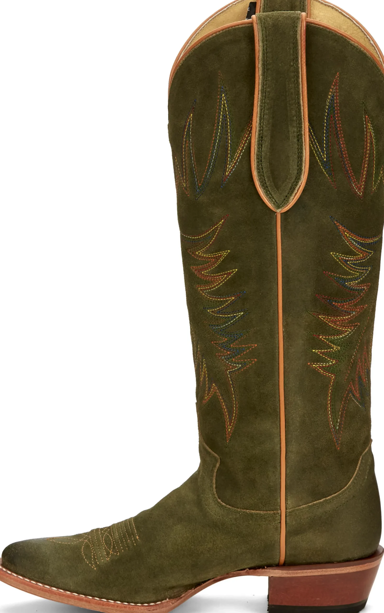 Justin Boots Clara 15" Western Boot Green Outlet