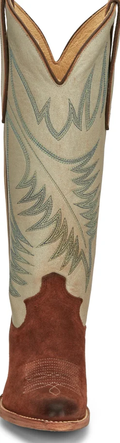 Justin Boots Clara 15" Western Boot Brown Best