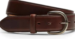 Justin Boots Classic Western Belt Dark Brown Outlet