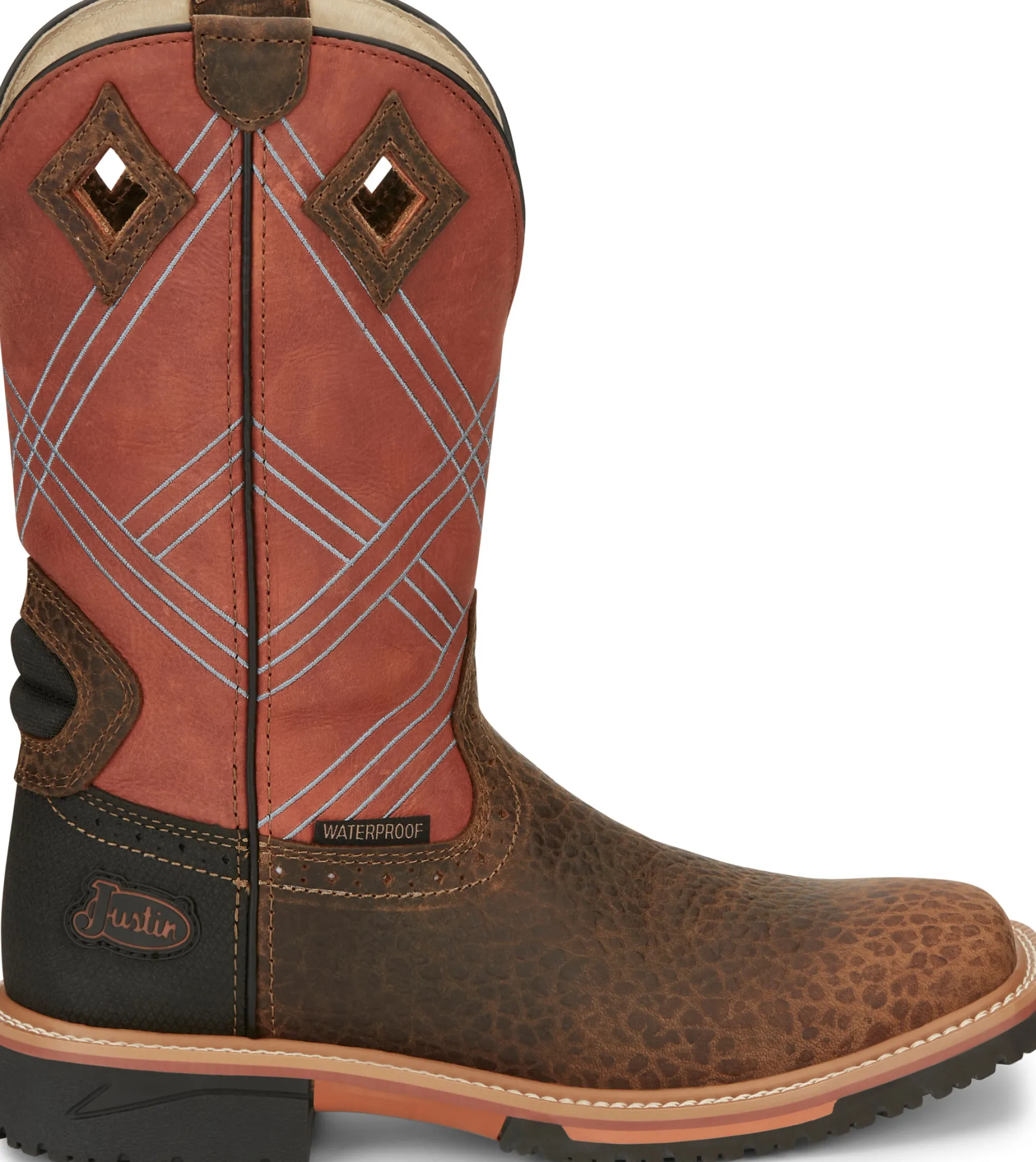 Justin Boots Dalhart 12" Waterproof Caramel Sale